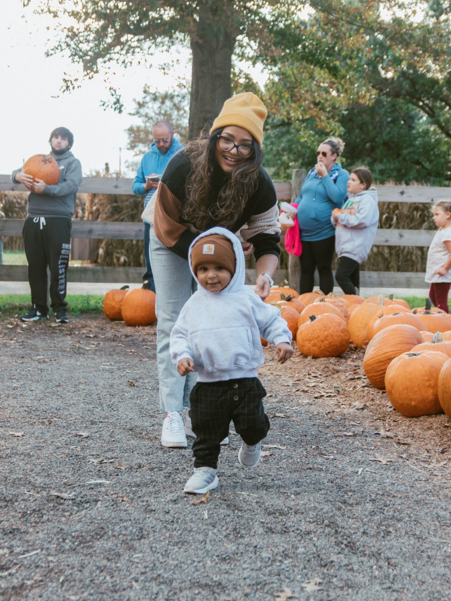Pumpkin Patch with a toddler
